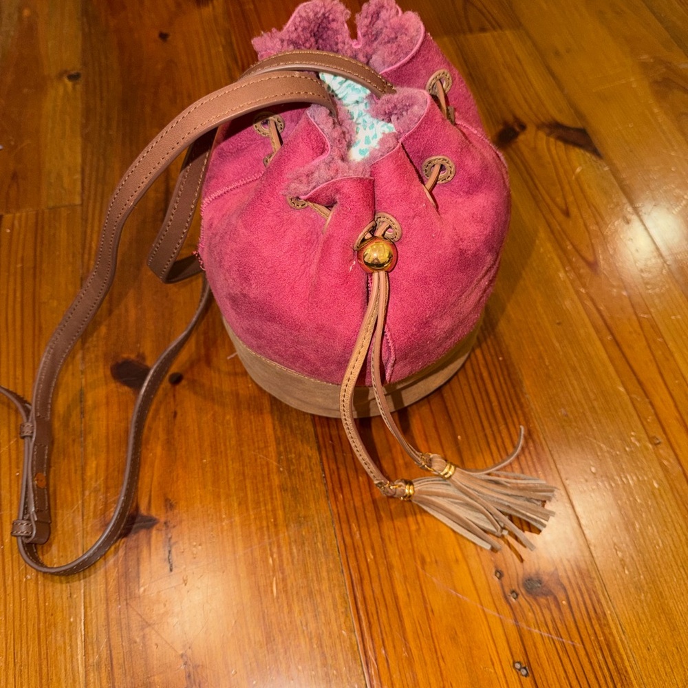 UGG suede bucket bag